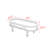 French-style vintage wooden coffee table-1240250413