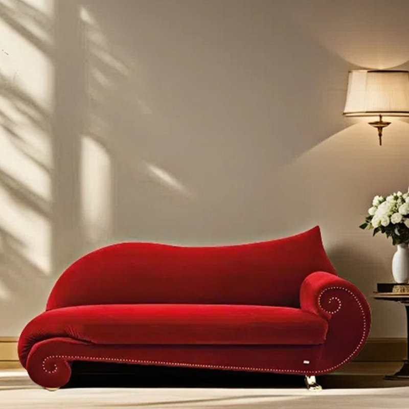 Chaise longue élégante paresseuse rétro, Orienté à droite