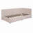 Upholstered Daybed with 2 Storage Drawers Twin Size Sofa Bed Frame No Box Spring Needed, Linen Fabric-1444304689