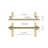 HORIZON  18 in. x 1.25 in. Grab Bar, ADA Compliant for Bath and Shower Safety (500 lb. Capacity) in Brushed Gold-125312419-125312423
