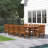 Anautica Patio Dining Set Extendable and Umbrella Hole Included Rectangular Table-1855360625