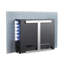Castleton Fires & Fireplaces 91 cm W White Black Electric Fireplace with 6824.28 BTU