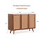 Charmante armoire d'entrée avec portes et tablettes pour un rangement polyvalent