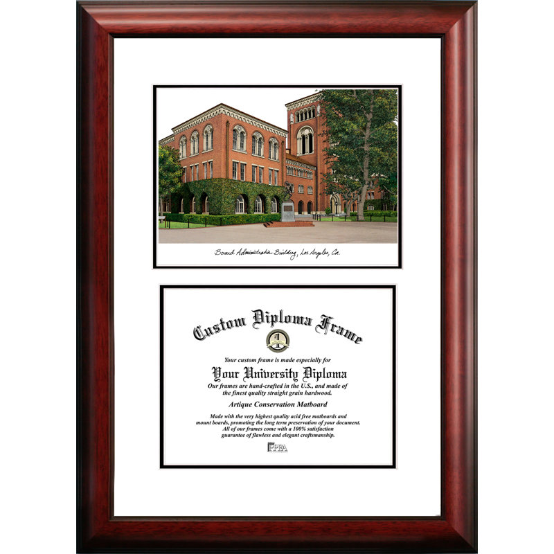 NCAA Scholar Diploma Picture Frame, Trojans USC, 17cm H x 21cm W x 2cm D