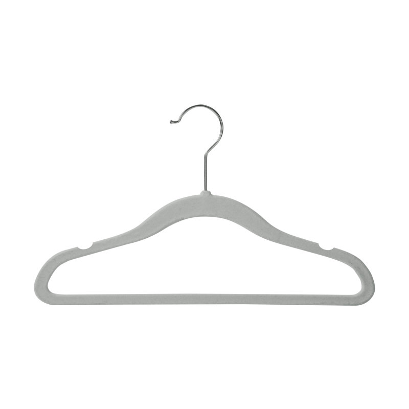 Cintre en caoutchouc pour enfants, paquet de 10, gris, Gris