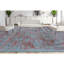 Gingham Area Rug in Blue/Copper-69928072