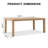 Solid Eucalyptus Wood Outdoor Dining Table-614219677