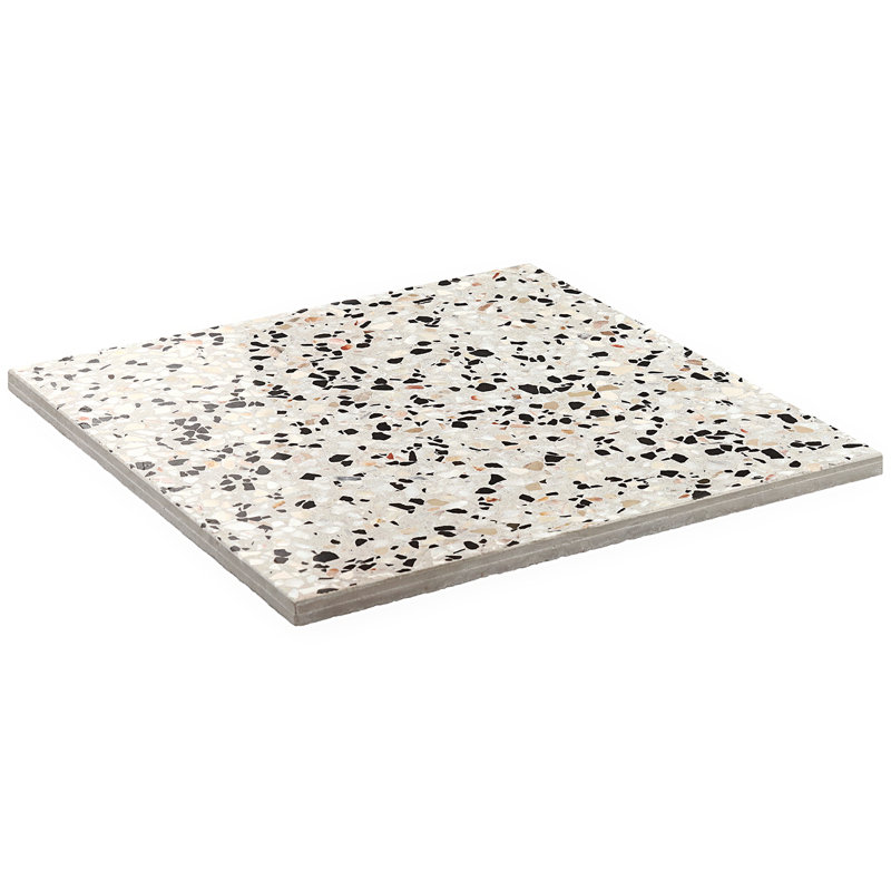 True Terrazzo 16x16 Polished Terrazzo Tile, Foro Beige