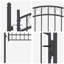 104 cm W Steel Gate Fencing-121122511