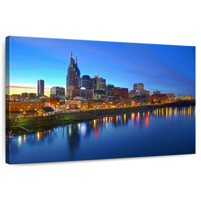 Hannes Nashville City Skyline, 34" H x 51" W