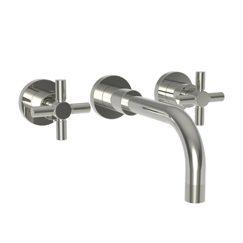 Muncy Wall Mount Bathroom Faucet, Polished Nickel