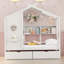 Lit simple en bois avec 2 tiroirs, lit pour enfant avec tablette de rangement, gris-644738578