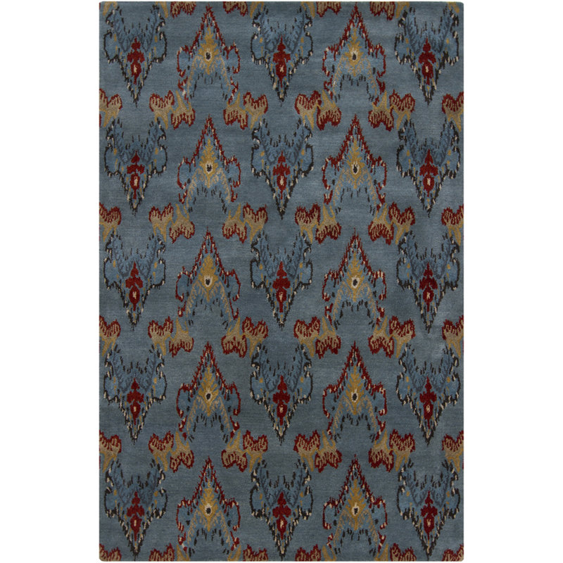 Rupec Grey Abstract Area Rug, 5' x 7'6"