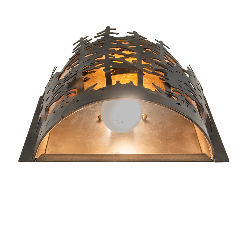 Tall Pines 1 - Light Flush Mounted Sconce, 12" H x 12" W x 4.5" D