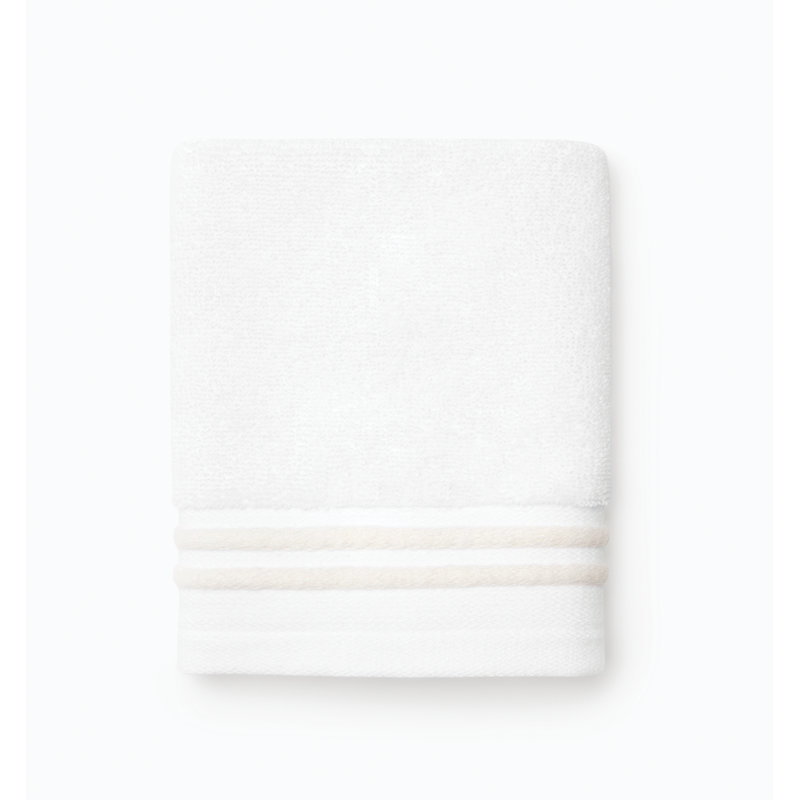 Aura Washcloth, White/Ivory