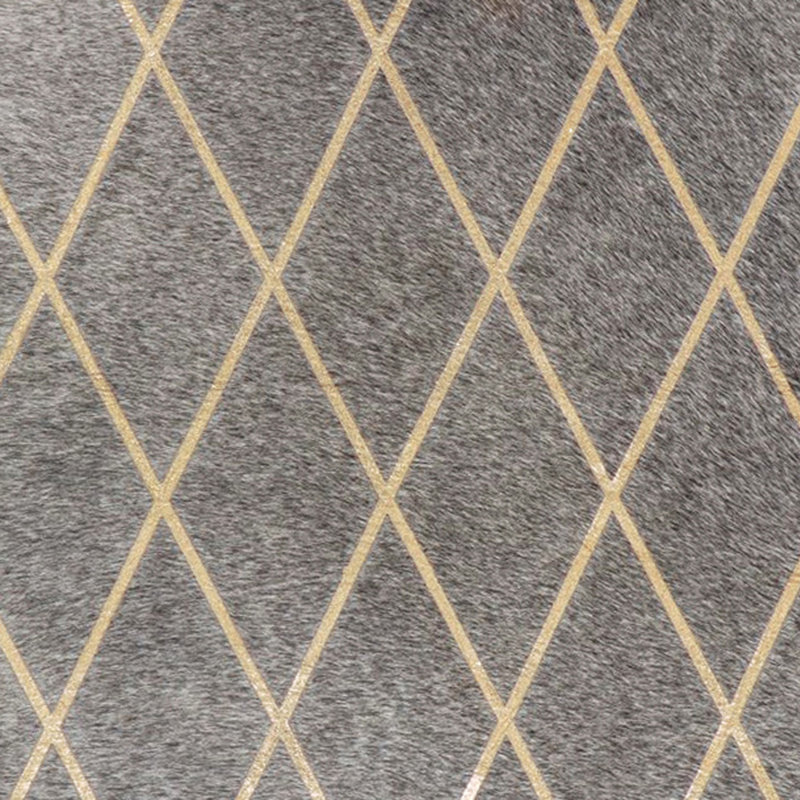 Arlequin Hide Cowhide Geometric Area Rug, Novelty 5'3" x 5'9"