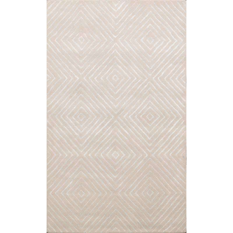 Cloville Silk and Wool Geometric Indoor Rug