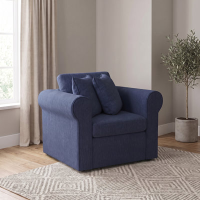 Fauteuil d'appoint 32 po Lockheart - bleu