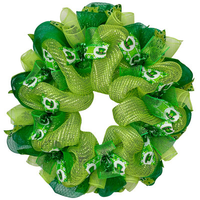 St Patrick's Day Handmade Ribbon Wreath