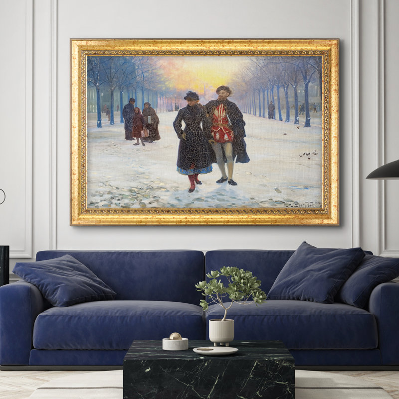 Le matin après le carnaval, 1884 - Hans Andersen Brendekilde - Toile encadrée sur mesure, 28 po x 40 po, Toile avec cadre