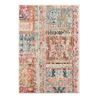 Ector Washable Abstract Indoor Rug