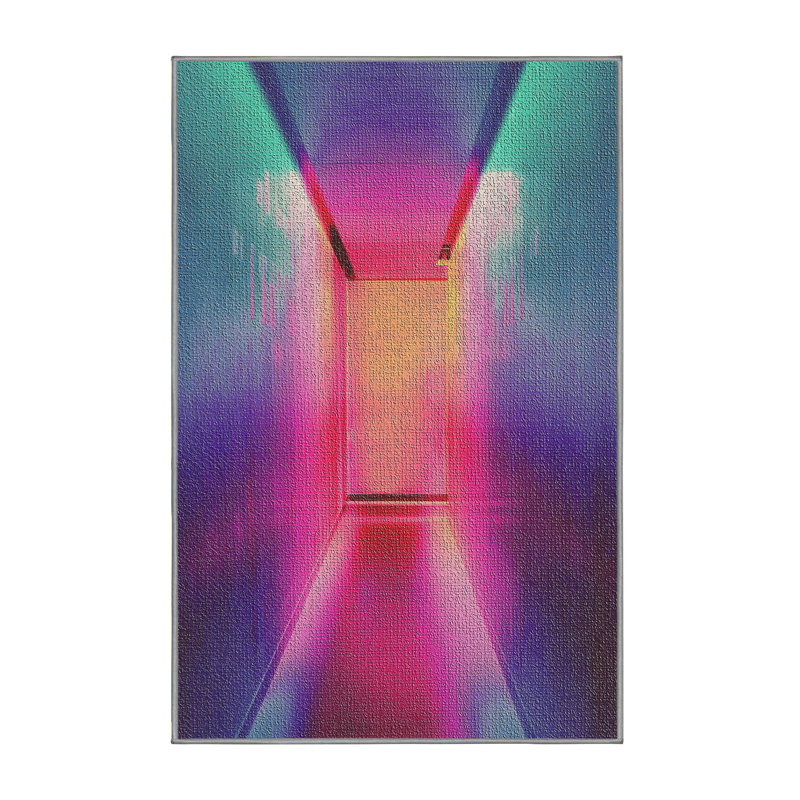 Tapis de la zone rosee 29 arc-en-ciel, Rectangle 5 pi x 7 pi