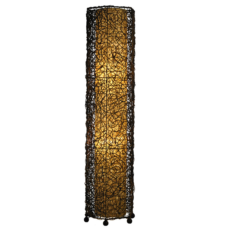 Lampe sur pied colonne 48 po Conrado, Naturel