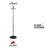 Alba Chromy Costumer Steel Freestanding Coat Rack