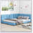 Upholstered Platform Bed With USB Ports-1187086737-1187086739