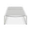 Chaise longue d'extérieur réglable à 5 niveaux 2 pièces, structure en aluminium durable et filet Textilene