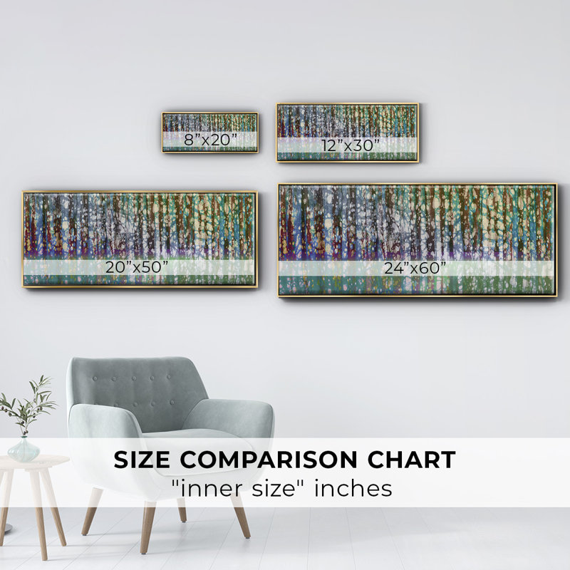 Birch Betik- Framed Canvas, 8" H x 20" W