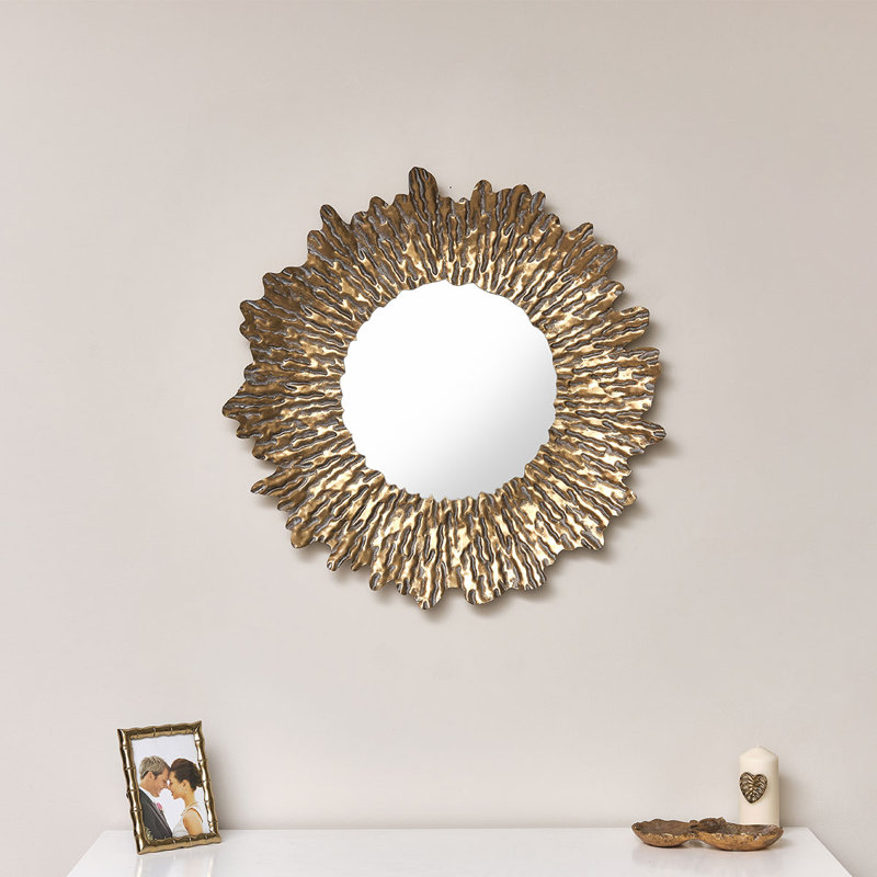 Walshville Metal Round Mirror