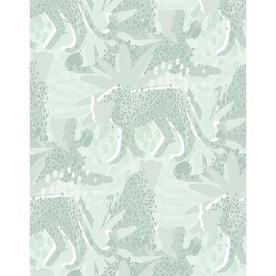Hamar 7m x 75cm Matte Tropical Leopard Leaf Wallpaper Roll