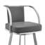 Chaise de bar pivotante en similicuir et fer Anecia-706683706-752325802