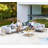 Square Teak Solid Wood Outdoor Coffee Table ,-55841166-55841171
