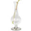 Clear/Silver 8" Glass Table Vase