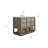 Oakman 48" Carrara White Marble Countertop Bath Vanity in Gray Oak with Mirror
