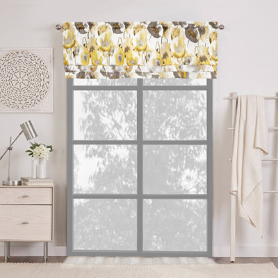 Cantonnière florale sur mesure 50 po