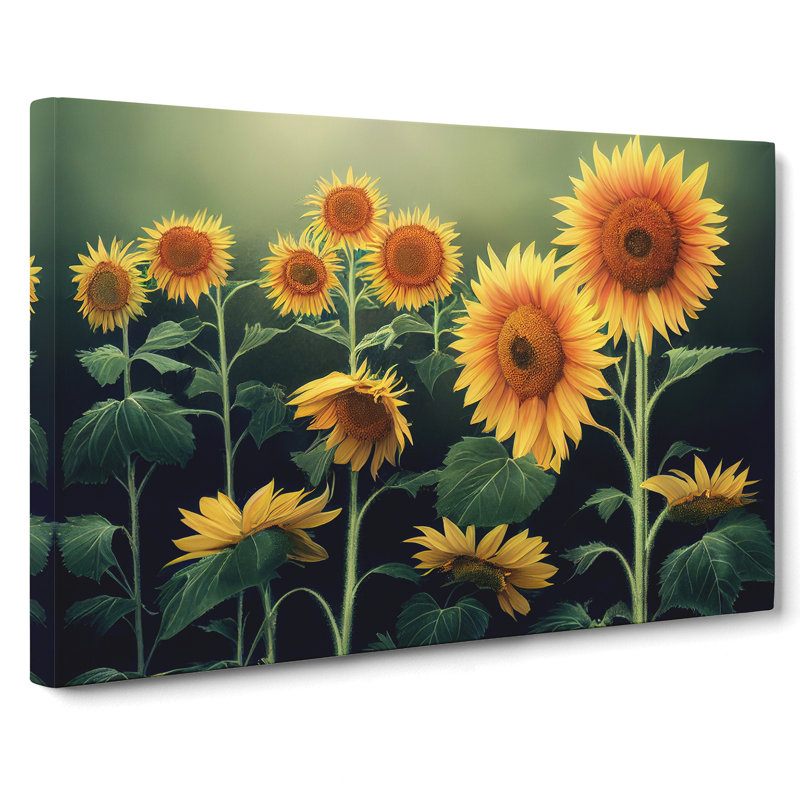 Masterful Sunflowers - Wrapped Canvas, 35cm H x 50cm W x 3cm D