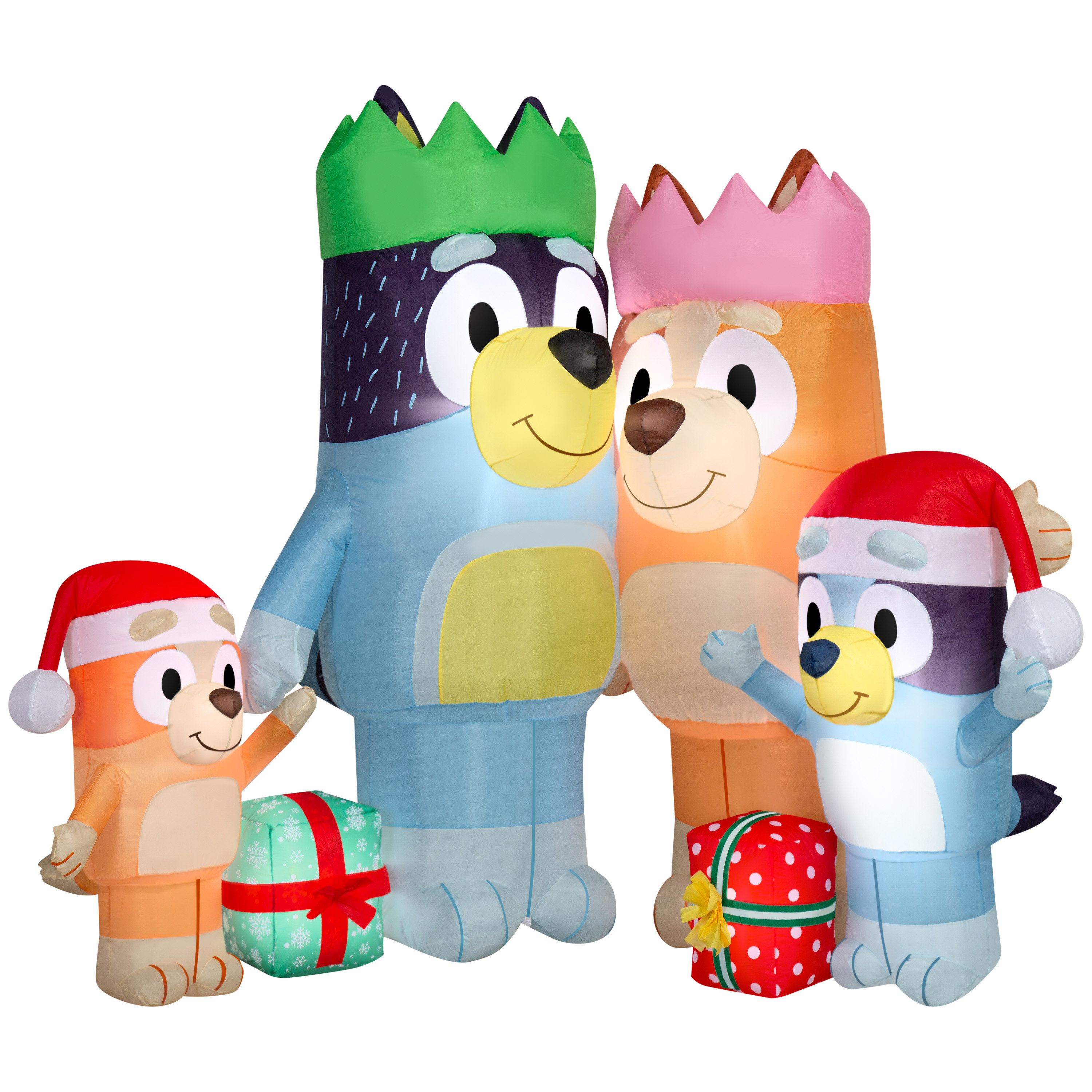 Gemmy Industries Christmas Inflatable Bluey and Family Scene | Wayfair