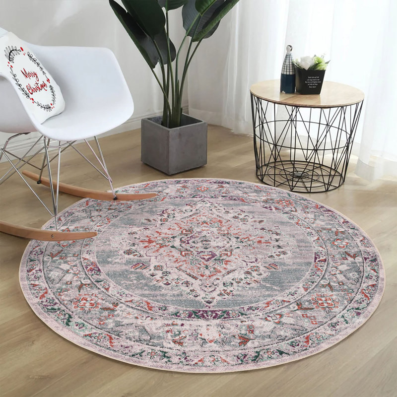 Round Noemi Area Rug, Round 80cm