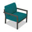 Vivant Patio Chair with Sunbrella® Cushions-420865941-518968510