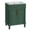 Meuble-lavabo 24 po avec lavabo intégré en céramique, meuble-lavabo à 2 portes et meuble-lavabo simple pour petite et moyenne salle de bain-115672353