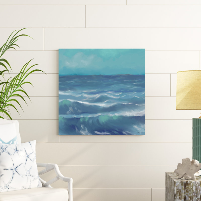 Vagues océaniques I, H 30 po x l 30 po x P 1,25 po