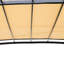 Pavillon de jardin d'extérieur 12 x 9 pi avec structure en rouille - Auvent rétractable, beige