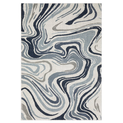 Tapis bleu / gris Genesis