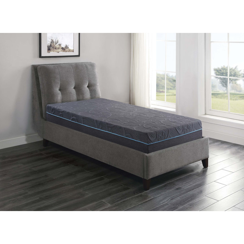 11-Inch Twin Hybrid Mattress With Gel-Infused Memory Foam, Pocket Coils, And Breathable Fabric For Pressure Relief And Motion Isolation.
