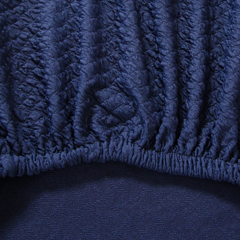 Housse pour chaise de salle à manger Ashlay, Bleu foncé