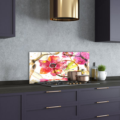 Beniah 50cm W x 100cm L Glass Peel and Stick Panel
