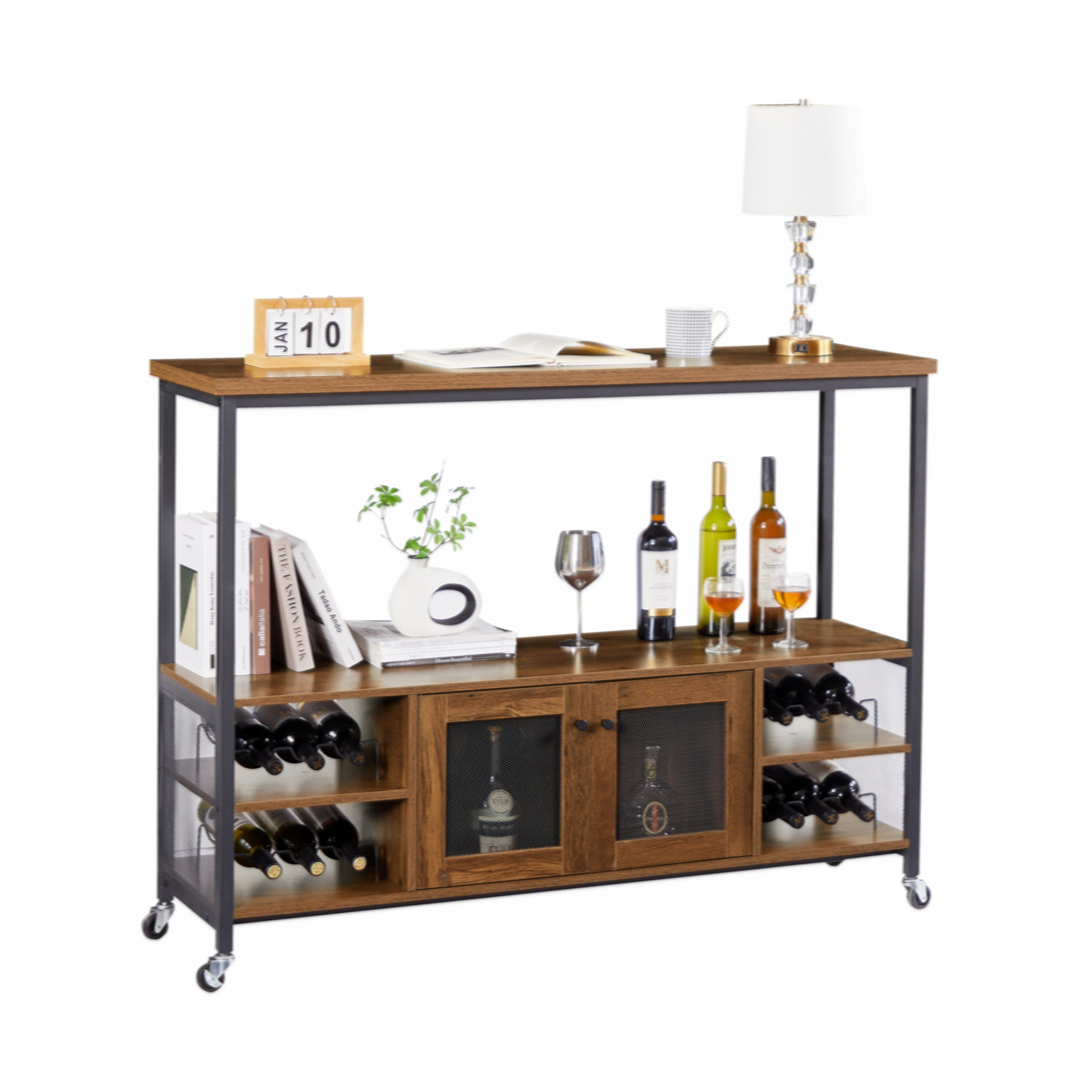 Ebern Designs Jul 54.3'' Bar Cabinet | Wayfair